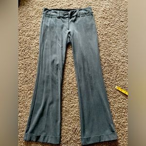 Gray wideleg dress pants